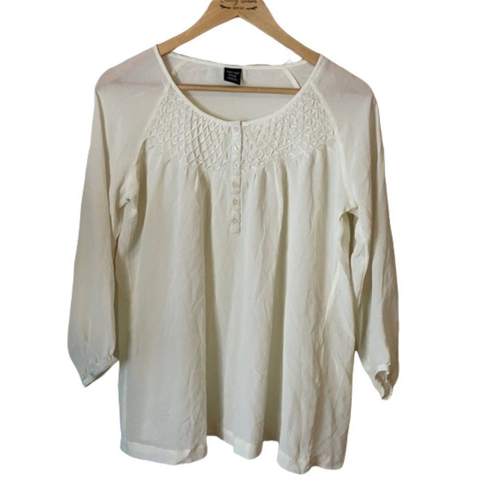 baby style cream blouse size M junior